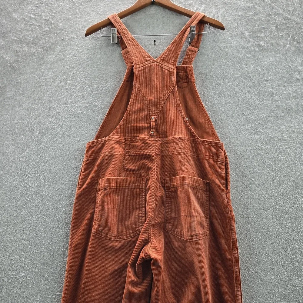 Pilcro Women Pants 26‎ Rust Overalls Corduroy The Wanderer Overall 28
